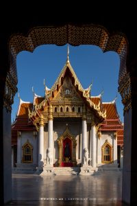 The west facade of Phra Ubosot, Wat Benchamabophit